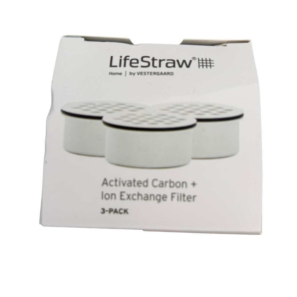 LifeStraw Home Replacement Water Filters 2 Pack Activated Carbon Ion Exchange